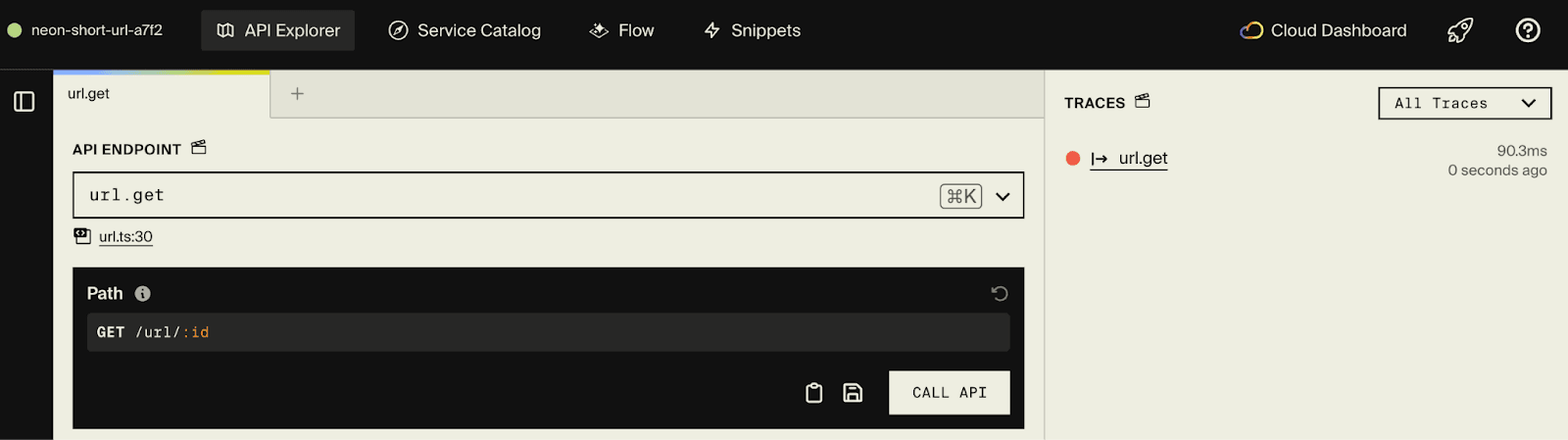 Encore local development dashboard